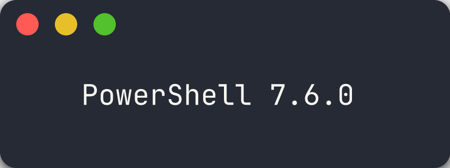 PowerShell version output