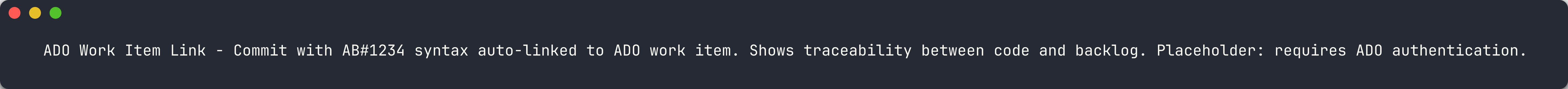 AB# work item linked from commit