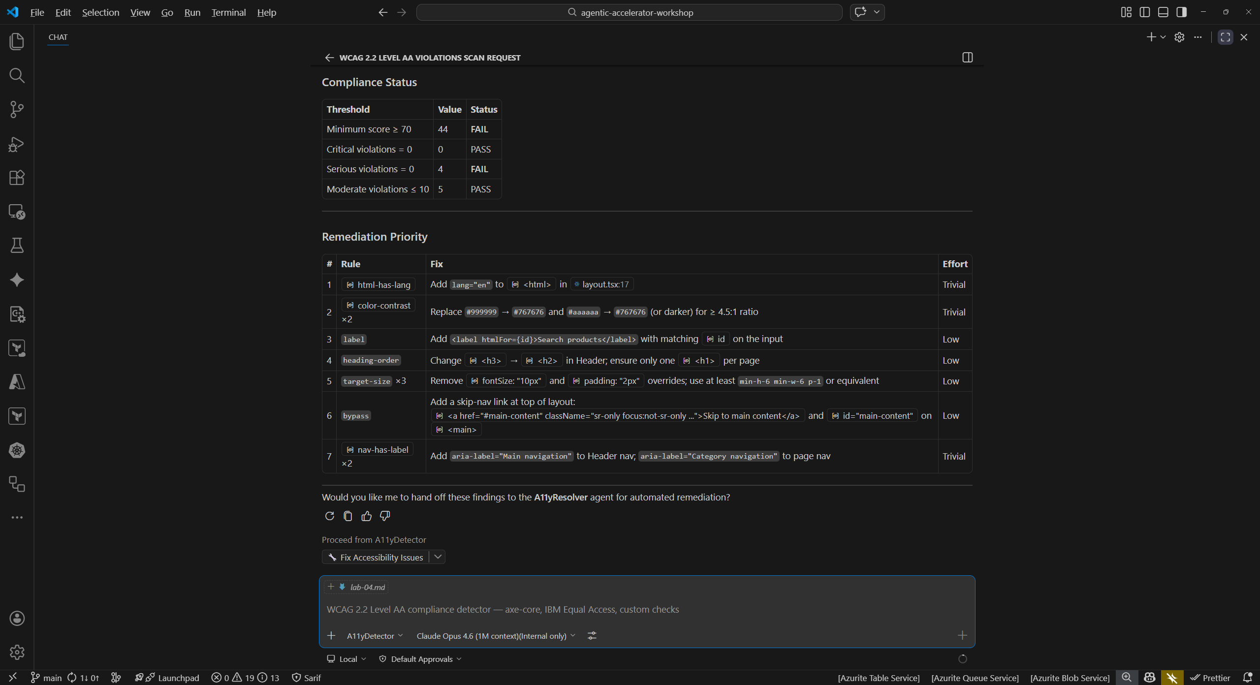 a11y-scan prompt file targeted scan