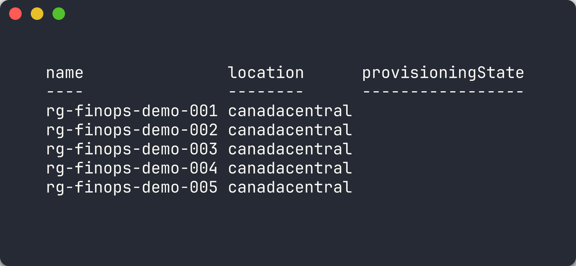 Bootstrap script output