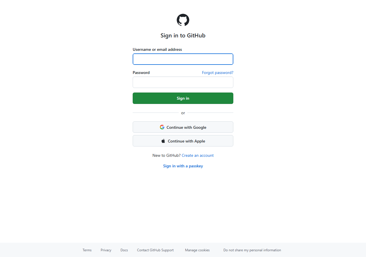 Fork confirmation on GitHub