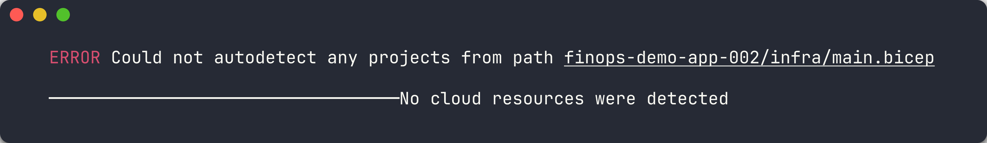 Infracost diff output